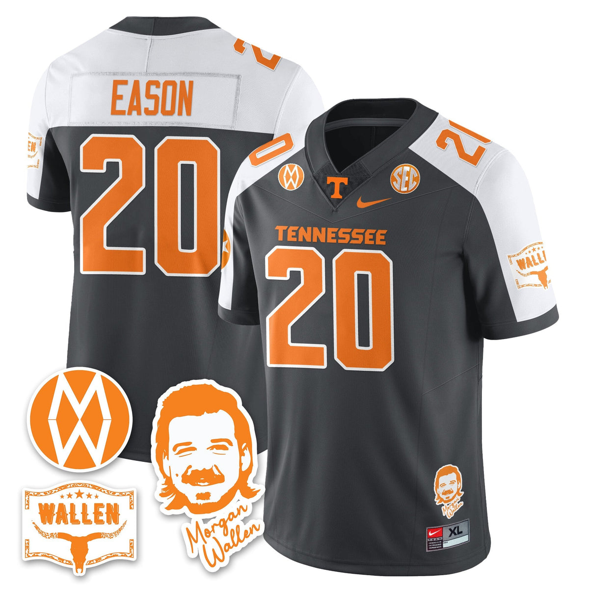 Men's Tennessee Volunteers Morgan Wallen 2025 Jersey - All Stitched