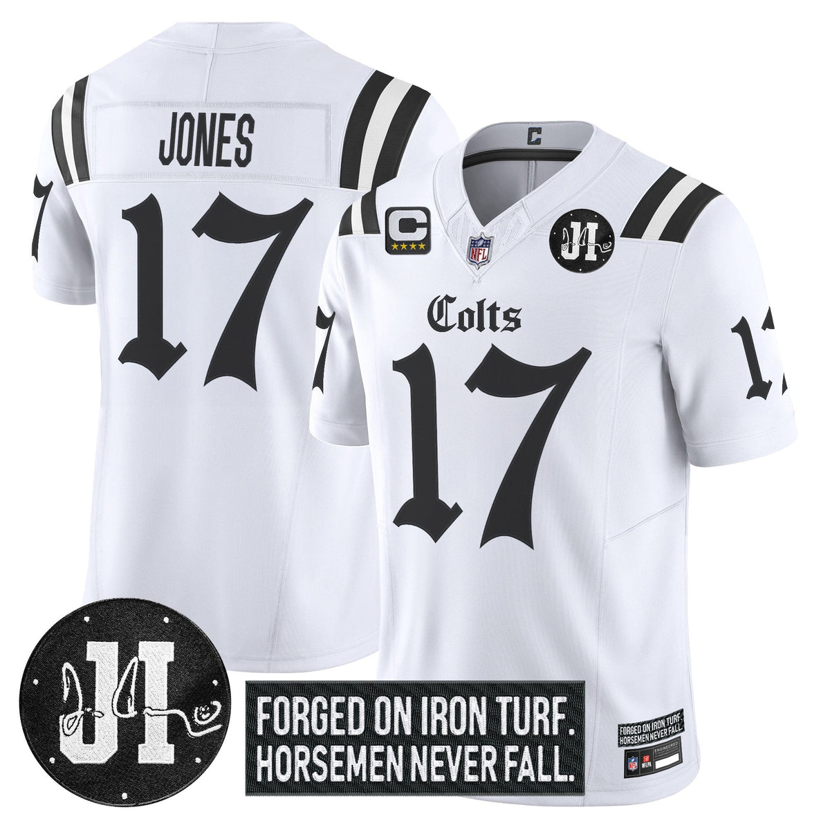IND 2025 'Gothic Iron Hoof Edition' Vapor Limited Jersey - Jim Irsay Patch