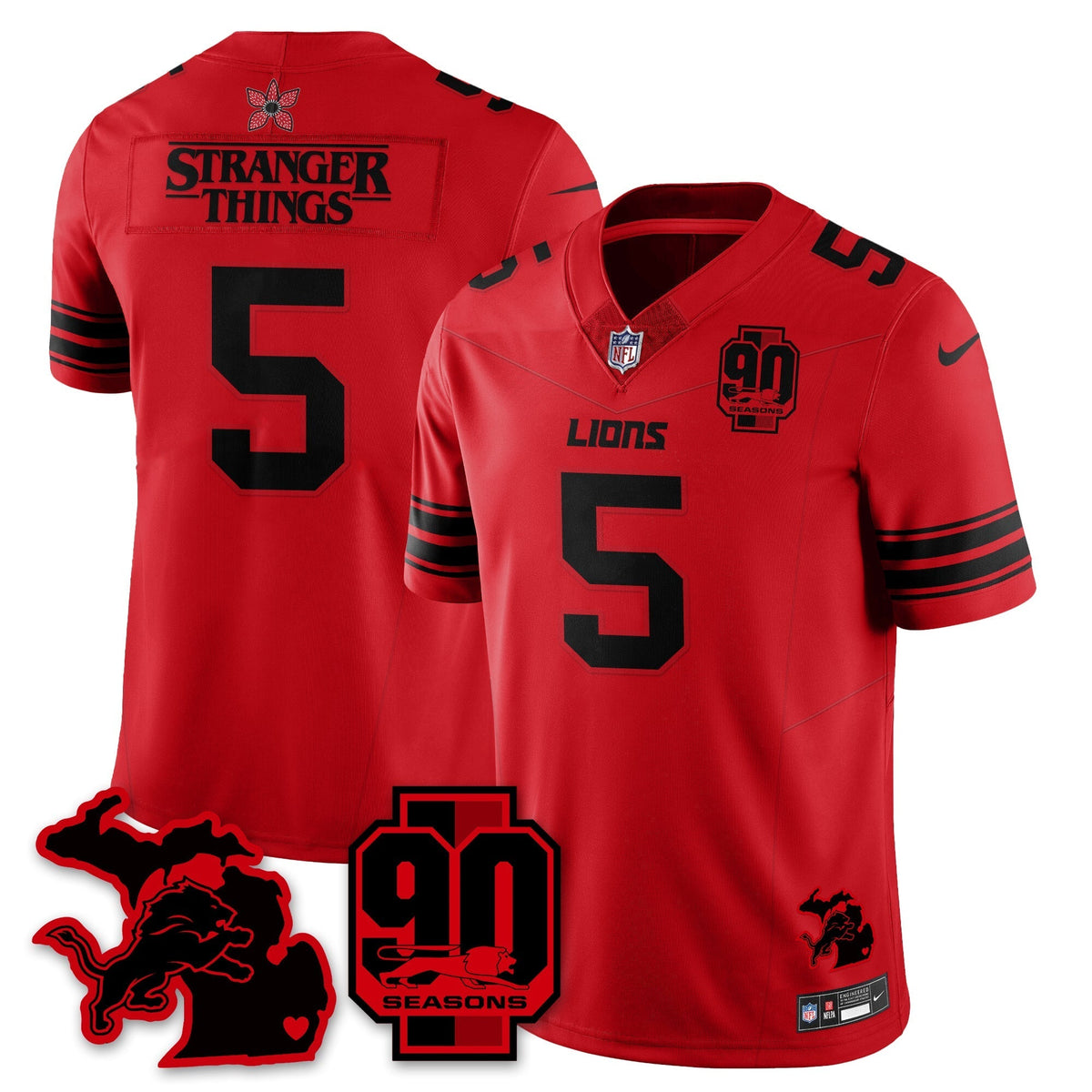 DET 'Stranger Things Edition' Vapor Limited Jersey
