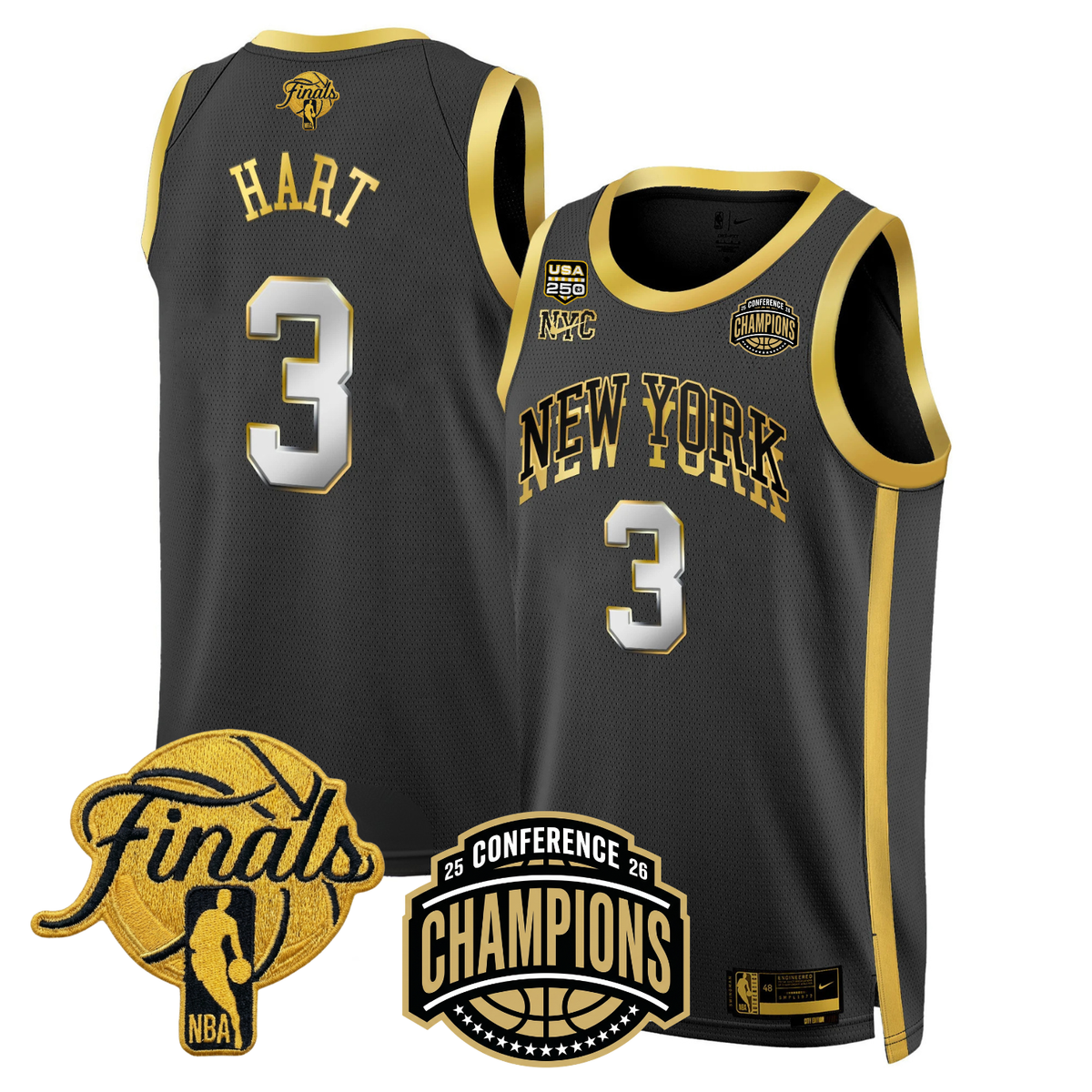 NYK 2026 Finals Limited Gold Jersey V2 - Stitched