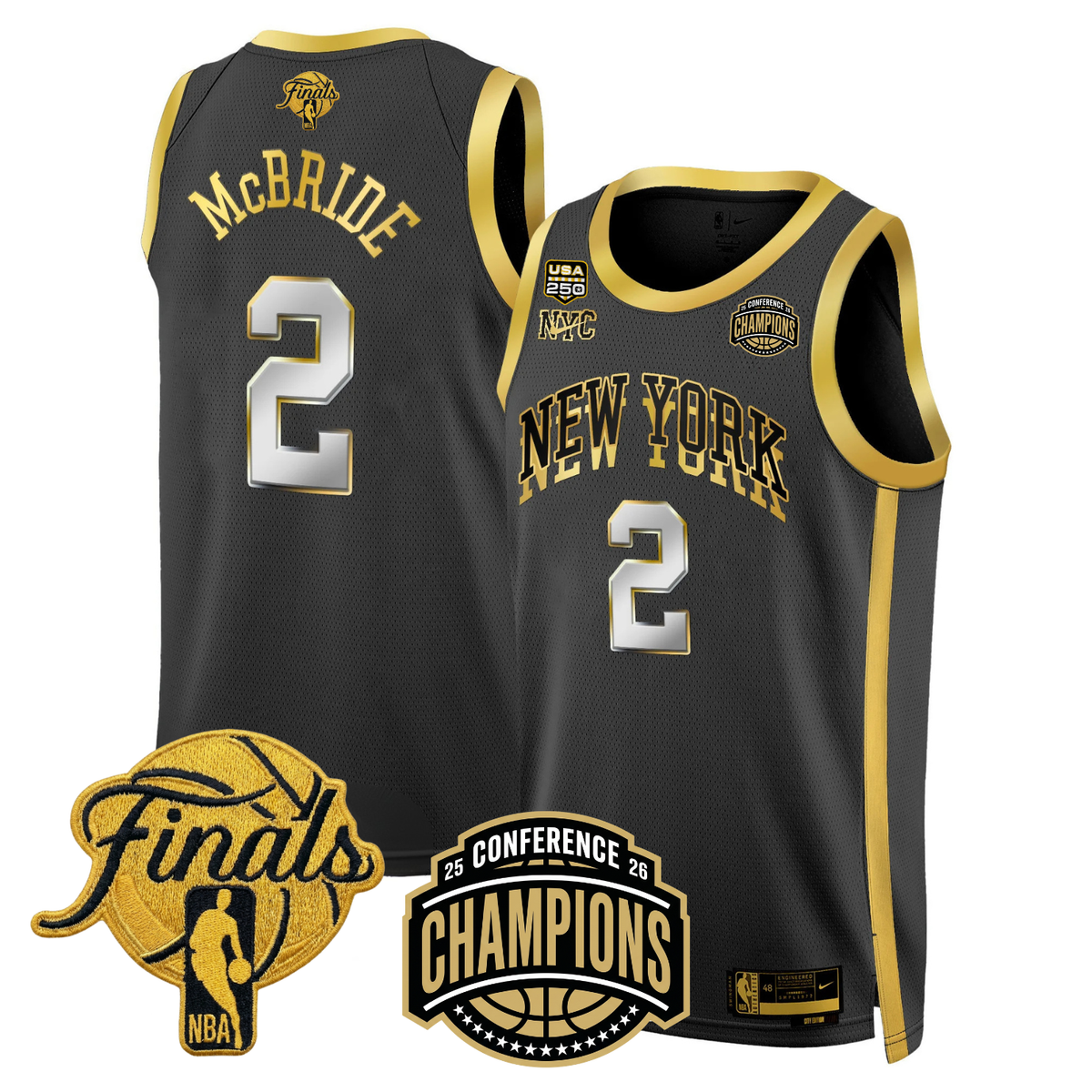 NYK 2026 Finals Limited Gold Jersey V2 - Stitched