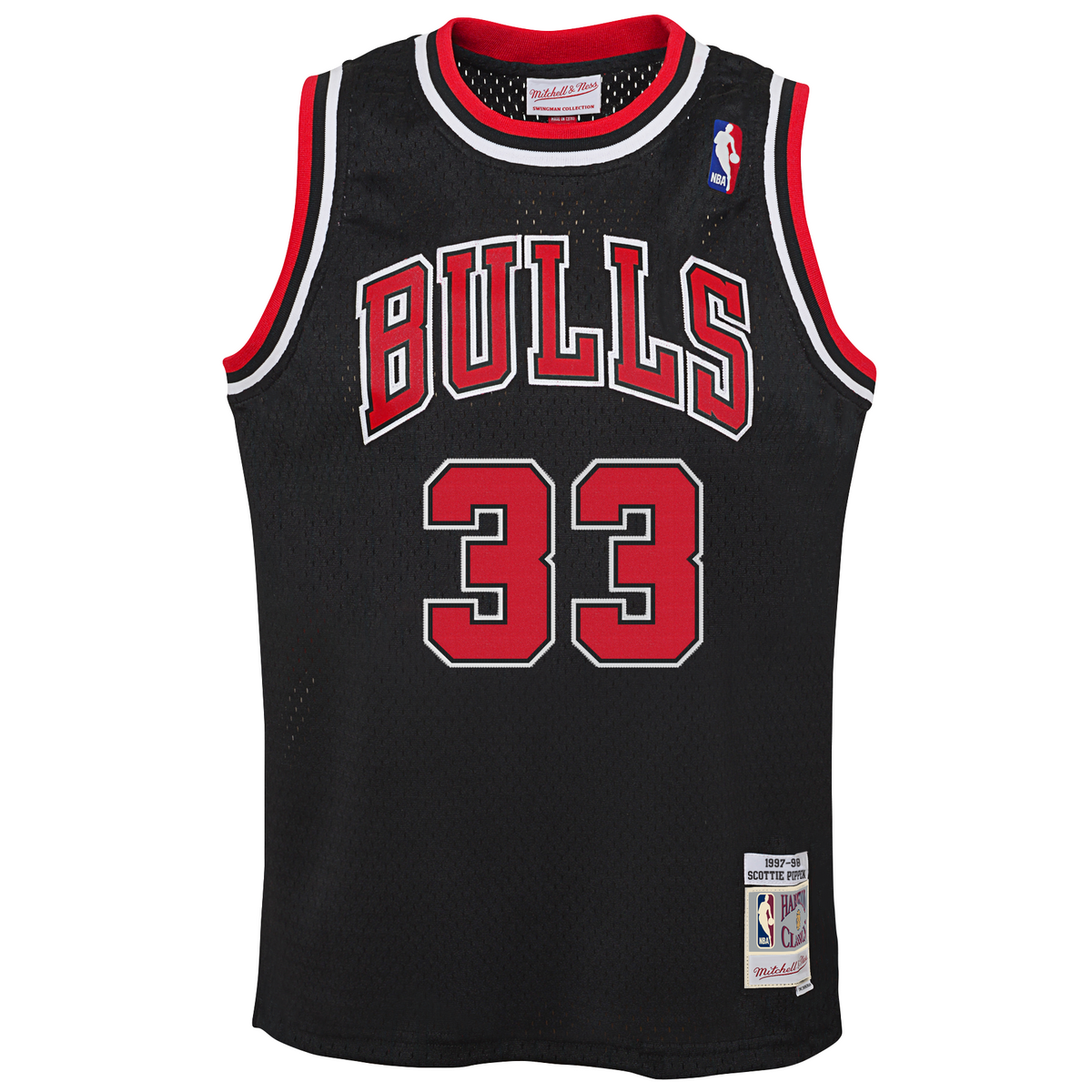 Chicago Bulls Scottie Pippen Mitchell & Ness Black Alternate Swingman Jersey