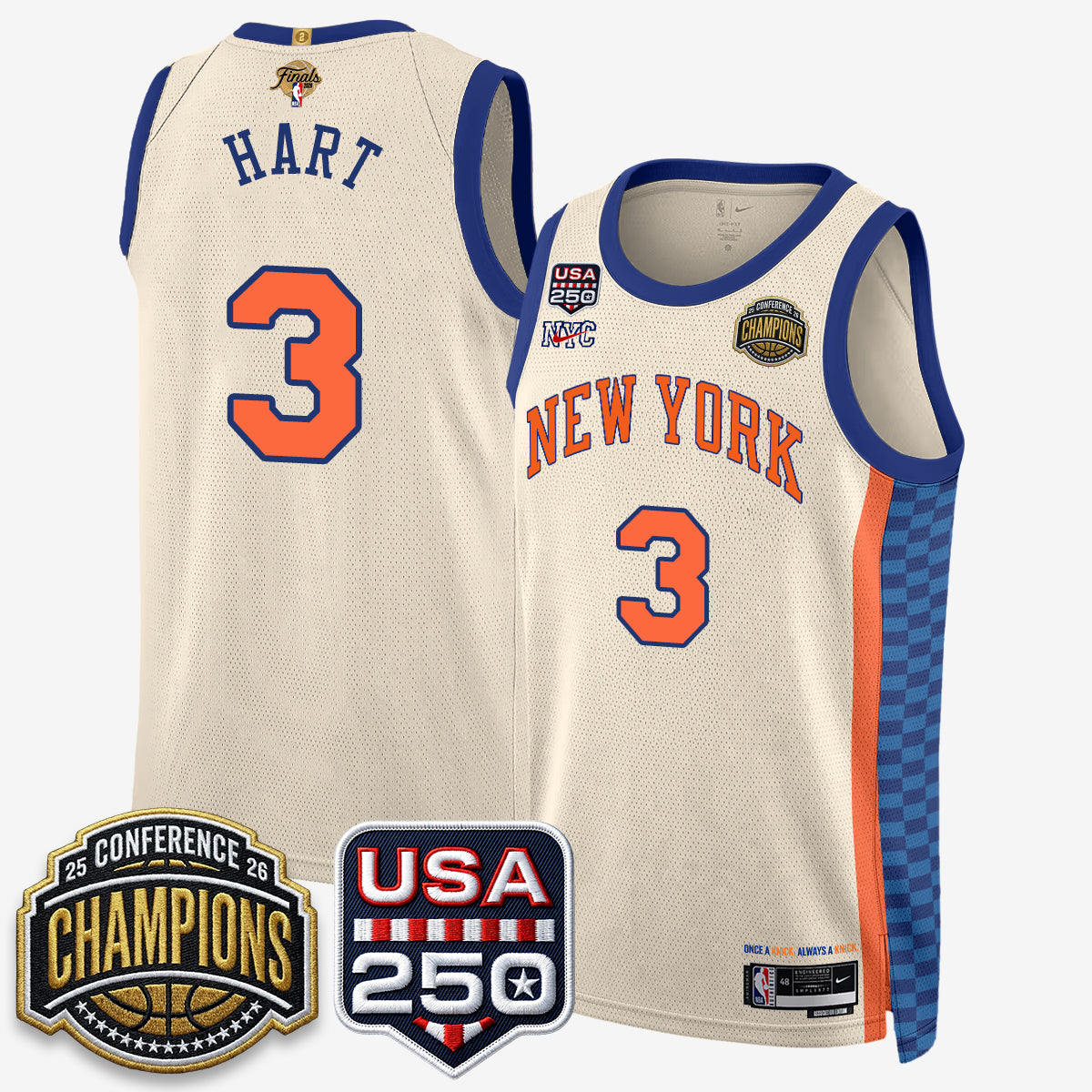 NYK 2026 NBA Eastern Conference Champions City Edition Jersey V2- Stitched (2)