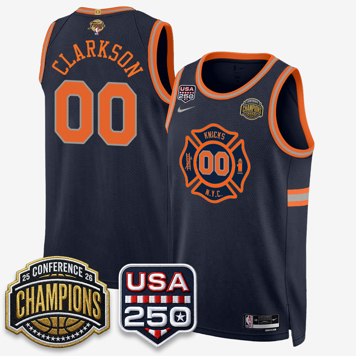 NYK 2026 NBA Eastern Conference Champions City Edition Jersey V2- Stitched (2)