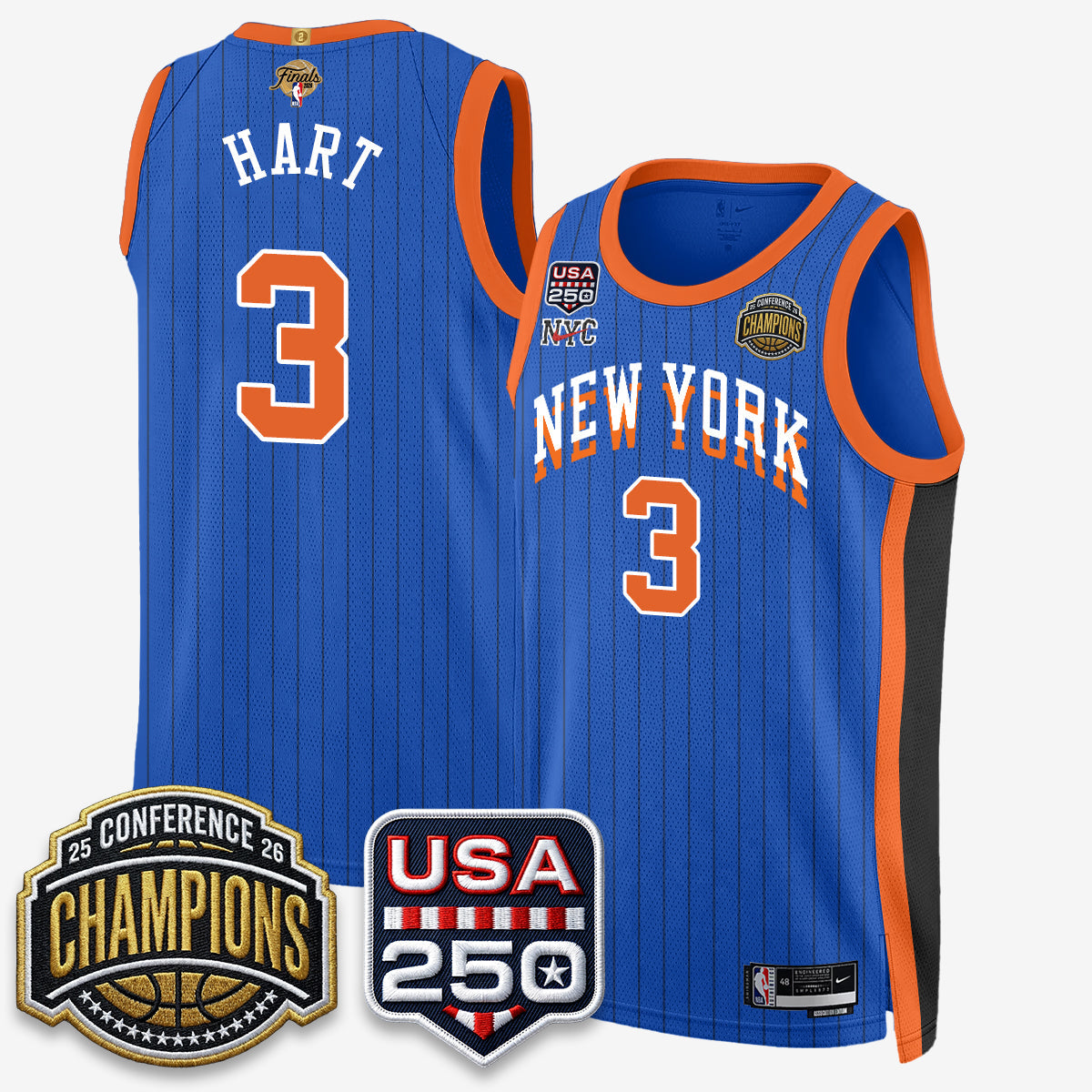 NYK 2026 NBA Eastern Conference Champions City Edition Jersey V2- Stitched (2)