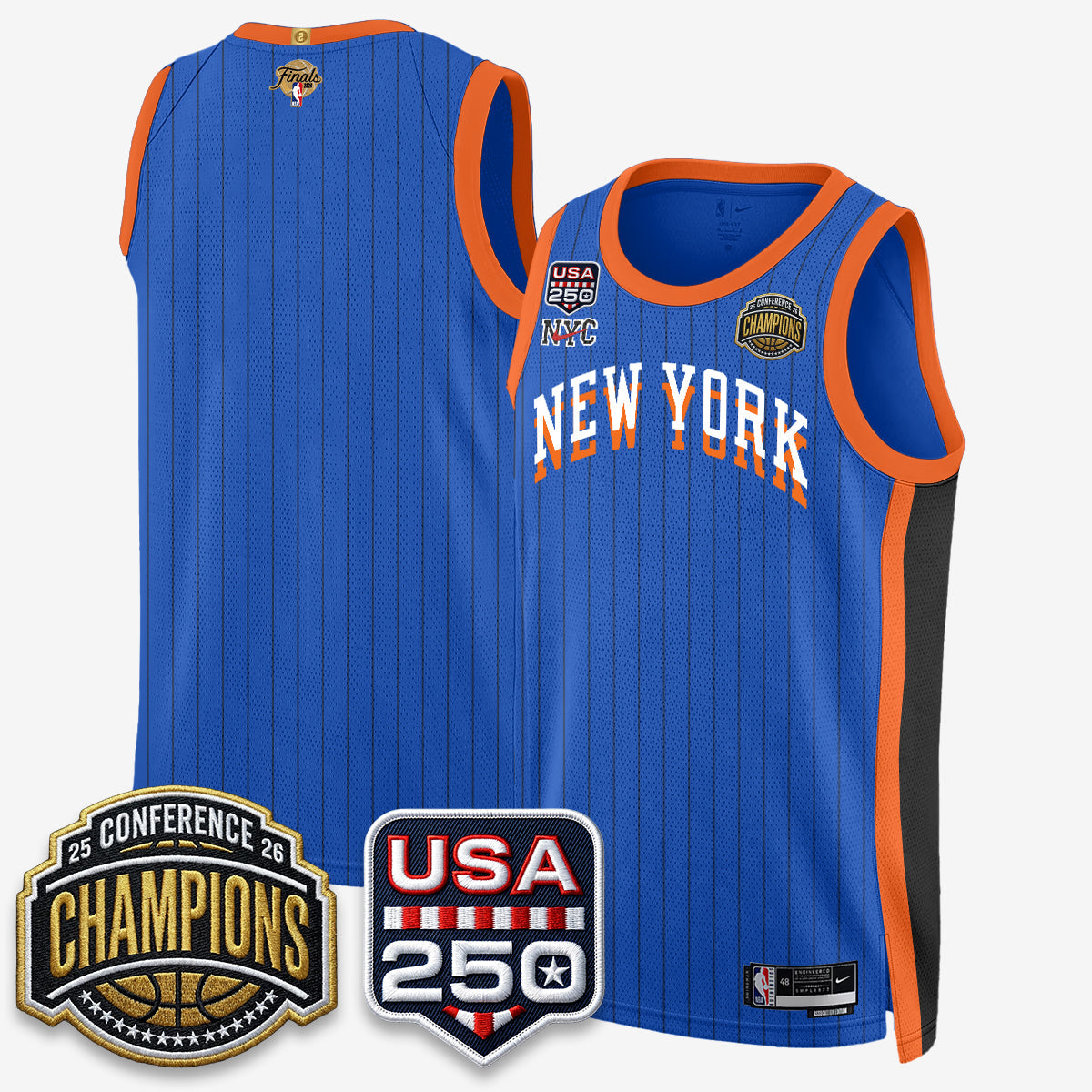 NYK 2026 NBA Eastern Conference Champions City Edition Jersey V2- Stitched (2)