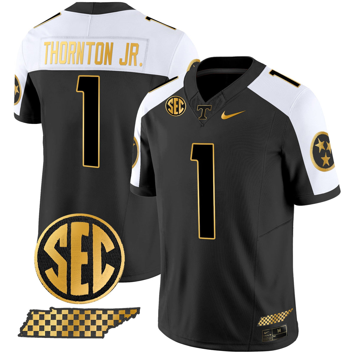 Men's Tennessee Volunteers 2024 Gold Vapor Limited Jersey V2 - All Stitched
