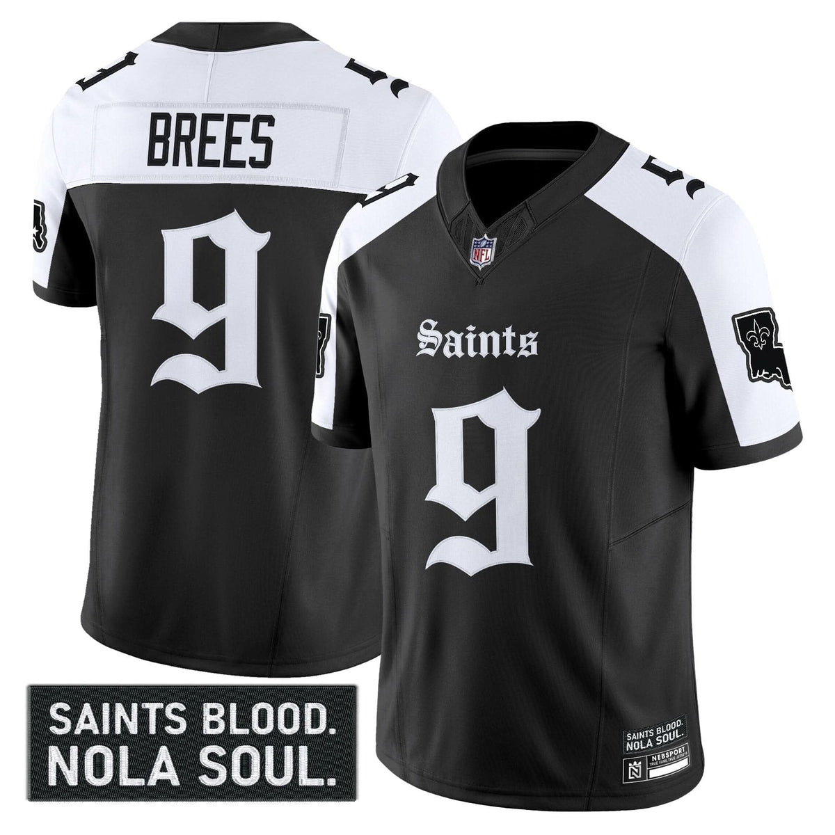 New Orleans Saints 'Gothic Vieux Carré Edition' Vapor Jersey - All Stitched