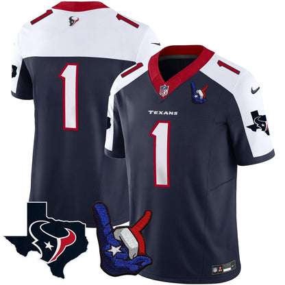HT Hand Sign Throwing Up The H Vapor Jersey