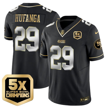 SF 5x Super Bowl Champions Vapor Limited Jersey - All Stitched