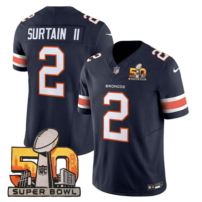 DB Super Bowl 50 Patch Vapor Limited Jersey