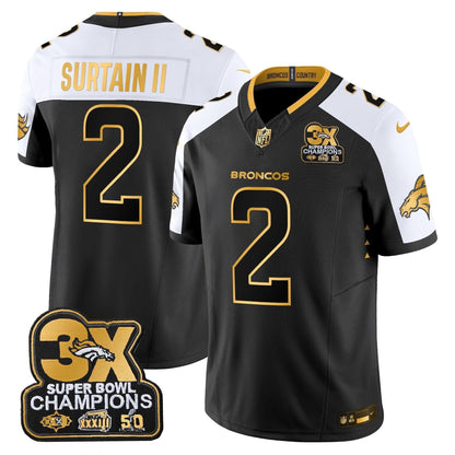 DB 3-Time Champions Patch Gold Vapor Limited Jersey