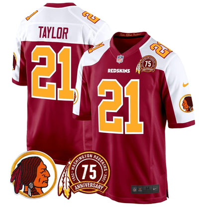 WR 75th Patch Throwback Game Jersey