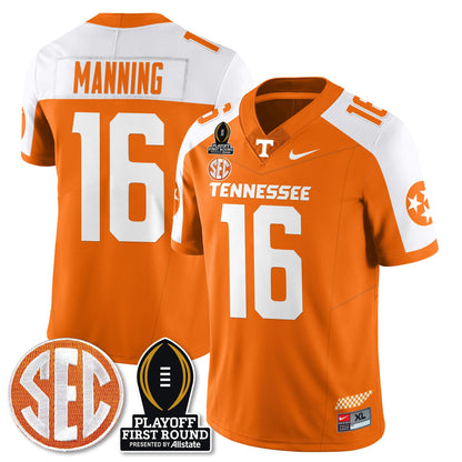Men's Tennessee Volunteers Football Jersey - Playoff First Round Patch - All Stitched