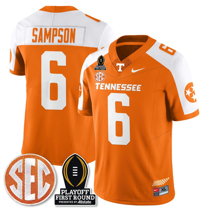 Men's Tennessee Volunteers Football Jersey - Playoff First Round Patch - All Stitched