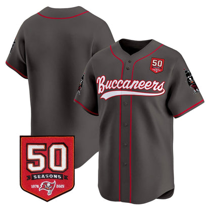 TB 50th Season Patch Vapor Baseball Jersey - All Stitched