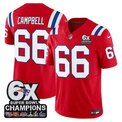 NE 6-Time Champions Patch Vapor Limited Jersey