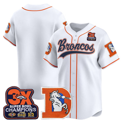 DEN Throwback Vapor Baseball Jersey - All Stitched