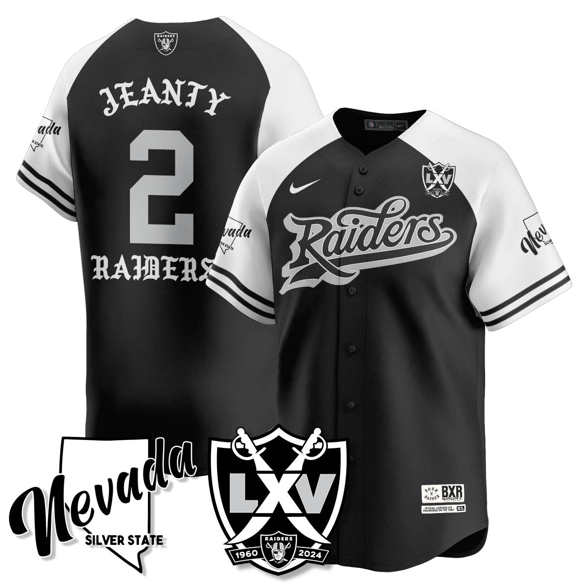 LVR Born x Raised Baseball Jersey - All Stitched