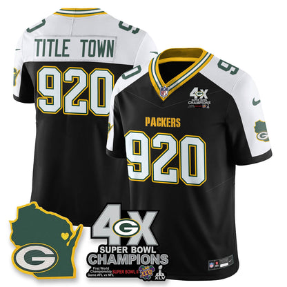GB 4-Time Champions Patch Vapor Limited Jersey