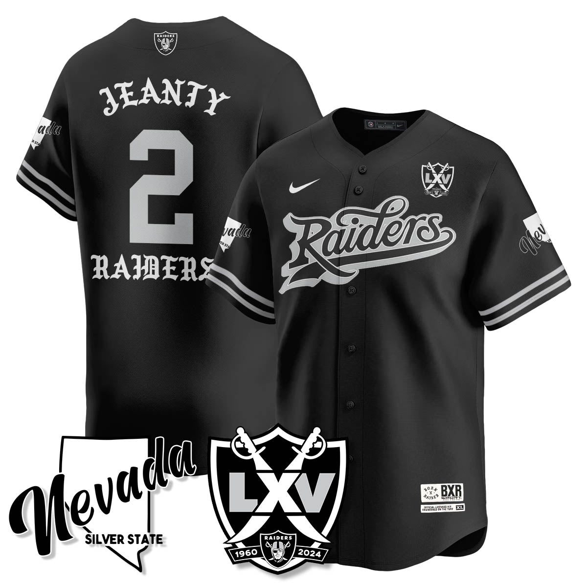 LVR Born x Raised Baseball Jersey - All Stitched