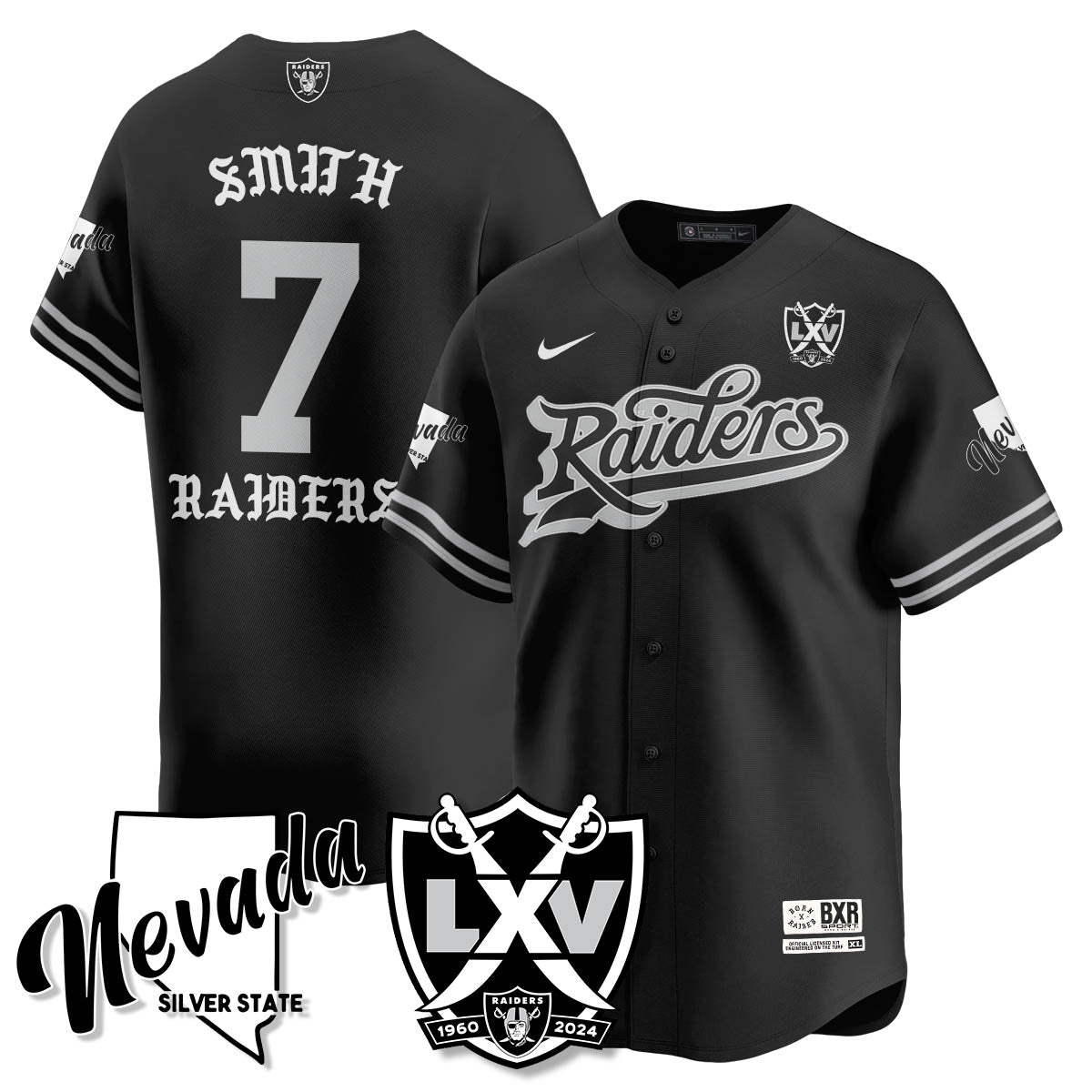 LVR Born x Raised Baseball Jersey - All Stitched