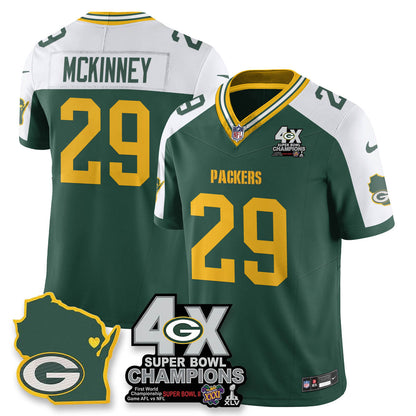 GB 4-Time Champions Patch Vapor Limited Jersey