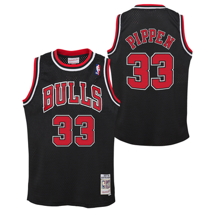 Chicago Bulls Scottie Pippen Mitchell & Ness Black Alternate Swingman Jersey