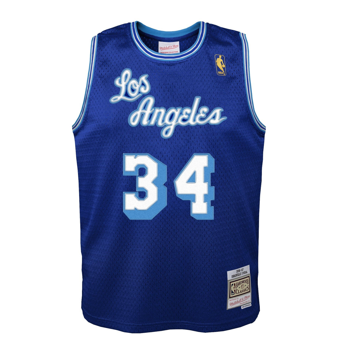 Los Angeles Lakers Shaquille O'Neal Mitchell & Ness Blue 1996-97 Hardwood Classics Swingman Jersey