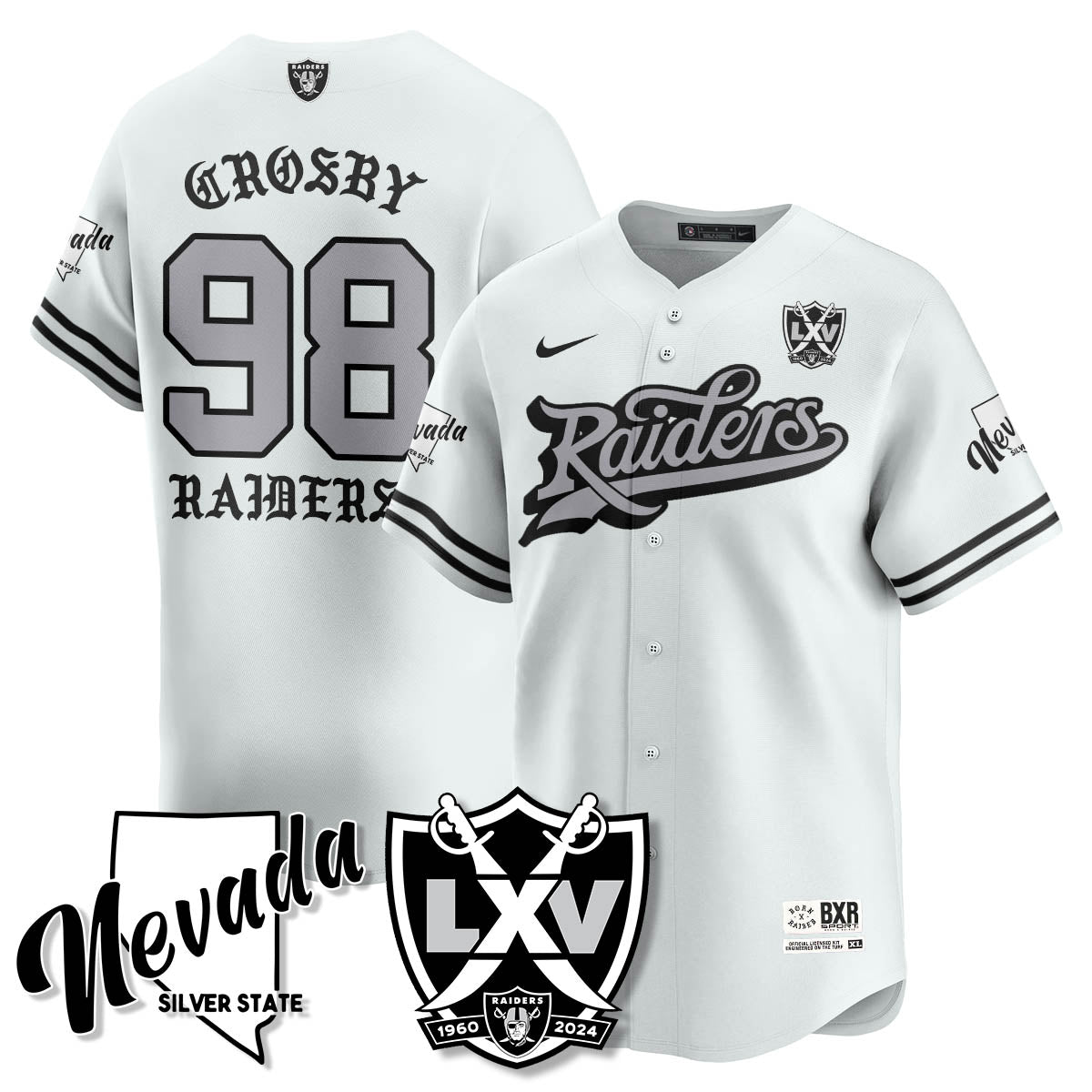 LVR Born x Raised Baseball Jersey - All Stitched