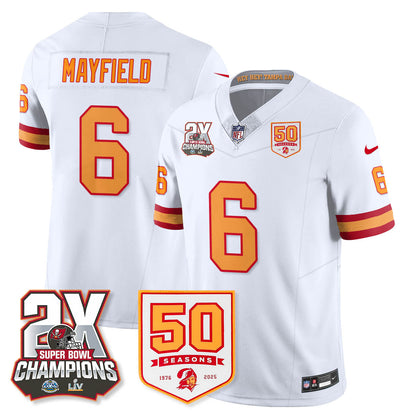 TB 2-Time Champions Patch Throwback Vapor Limited Jersey