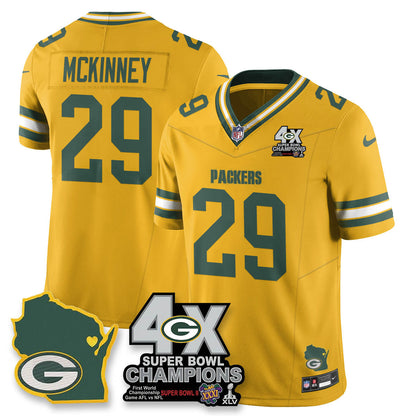 GB 4-Time Champions Patch Vapor Limited Jersey