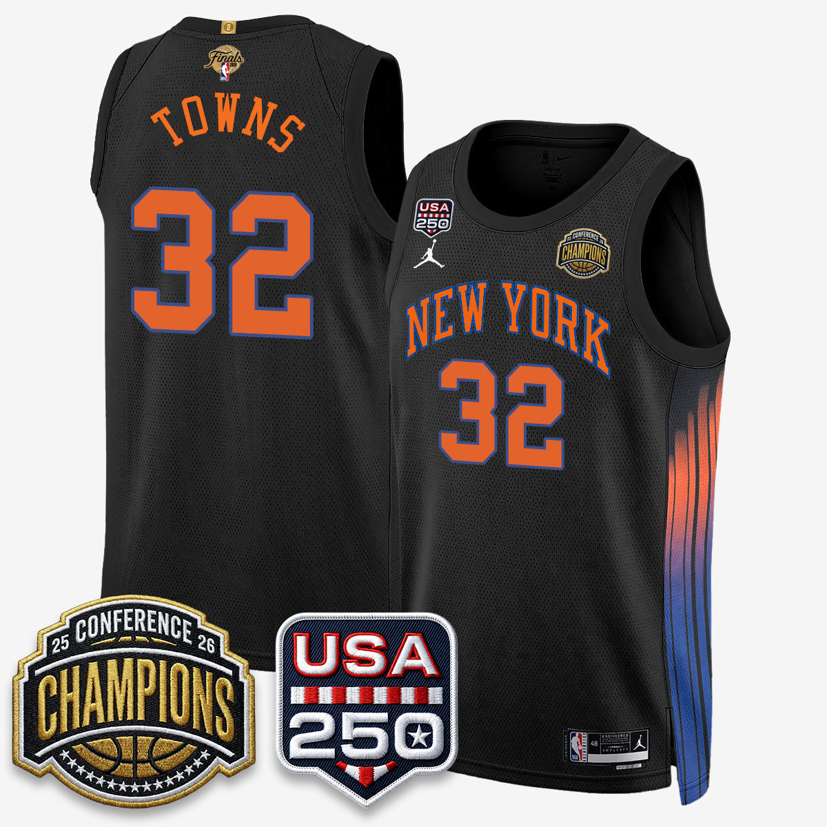 NYK 2026 NBA Eastern Conference Champions City Cream Edition Jersey V2- Stitched