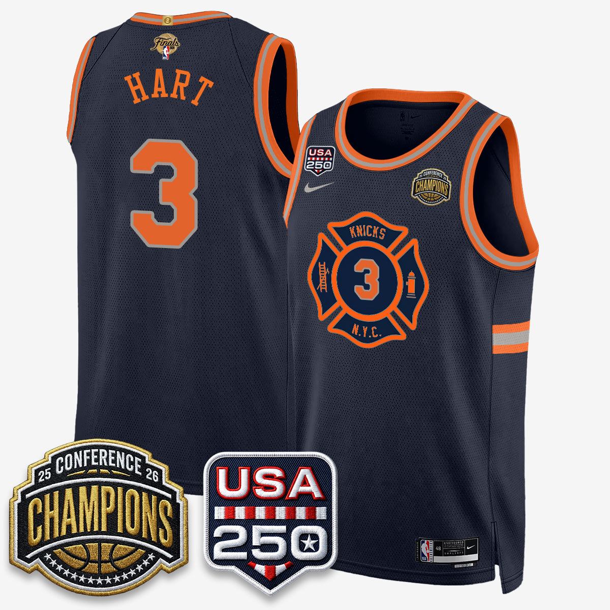 NYK 2026 NBA Eastern Conference Champions City Edition Jersey V2- Stitched (2)