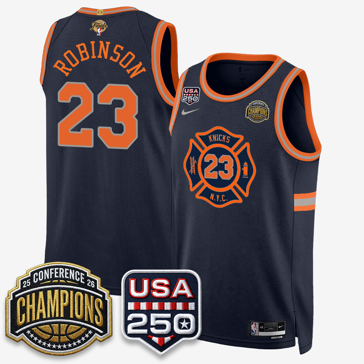 NYK 2026 NBA Eastern Conference Champions City Edition Jersey V2- Stitched (2)
