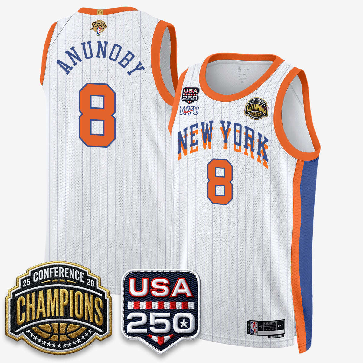 NYK 2026 NBA Eastern Conference Champions City Edition Jersey V2- Stitched (2)