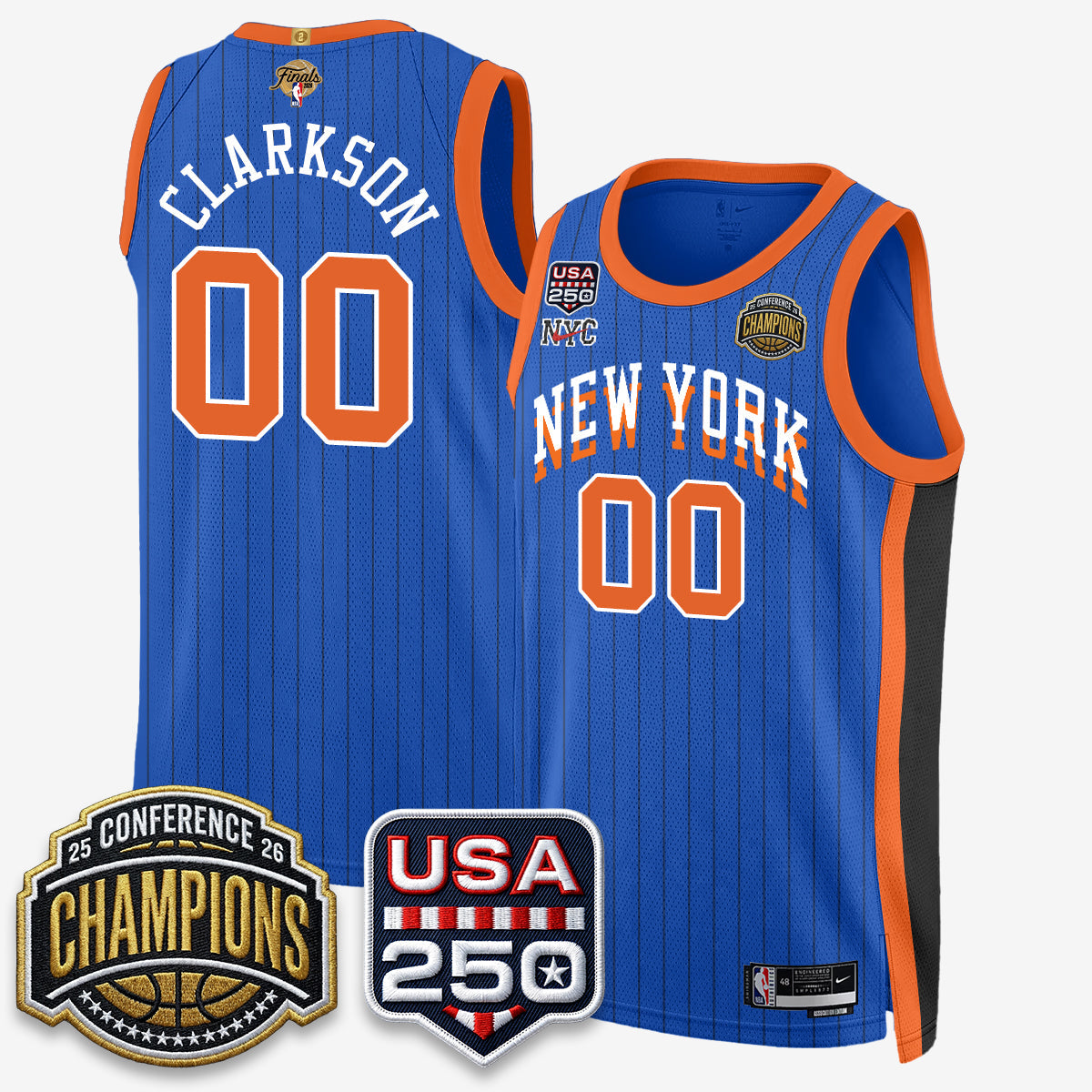 NYK 2026 NBA Eastern Conference Champions City Edition Jersey V2- Stitched (2)