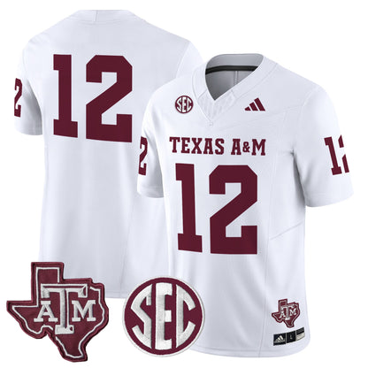 Men's Texas A&M Aggies 2025 Vapor Limited Jersey - All Stitched