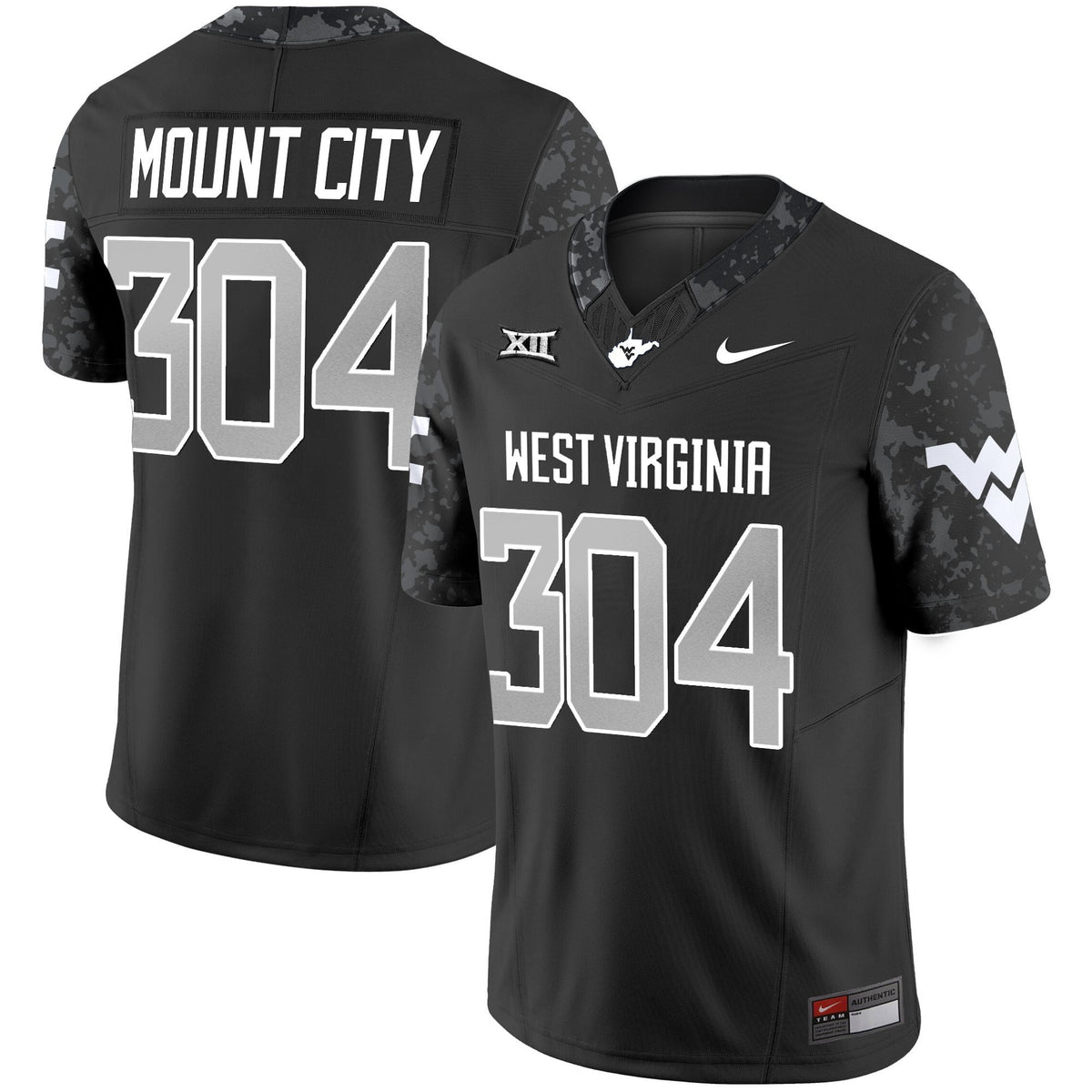 Women's West Virginia Mountaineers 2025 Coal Rush Vapor Limited Jersey - All Stitched