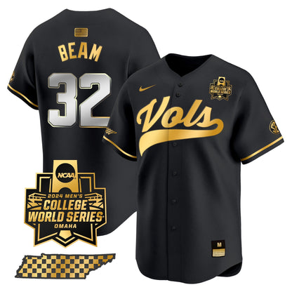 Men's Tennessee Volunteers 2024 College World Series Vapor Premier Limited Jersey V2 - All Stitched