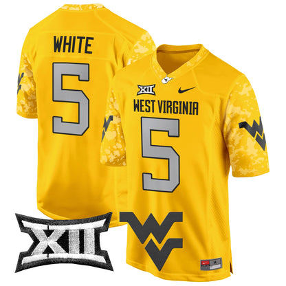 Men's West Virginia Mountaineers 2024 Game Jersey - All Stitched