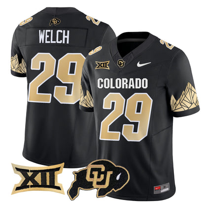 Men's Colorado Buffaloes Vapor Limited Jersey V4 - Big 12 XII Patch - All Stitched