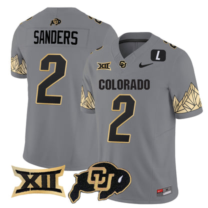 Men's Colorado Buffaloes Vapor Limited Jersey V4 - Big 12 XII Patch - All Stitched
