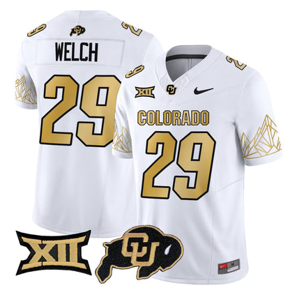 Men's Colorado Buffaloes Vapor Limited Jersey V4 - Big 12 XII Patch - All Stitched