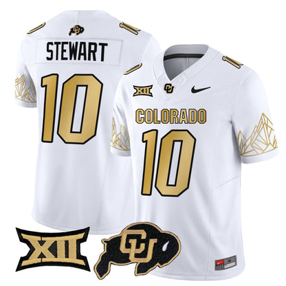 Men's Colorado Buffaloes Vapor Limited Jersey V4 - Big 12 XII Patch - All Stitched