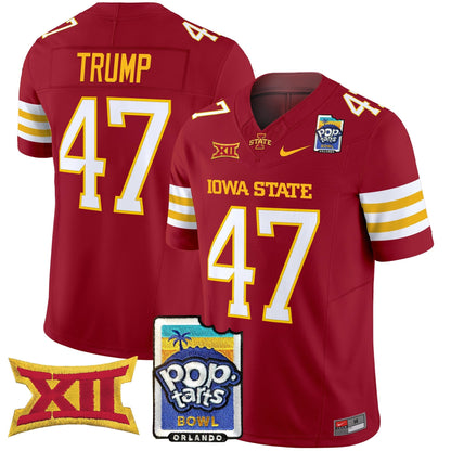 Men's Iowa State Cyclones 2025 PopTarts Bowl Patch Vapor Limited Jersey - All Stitched