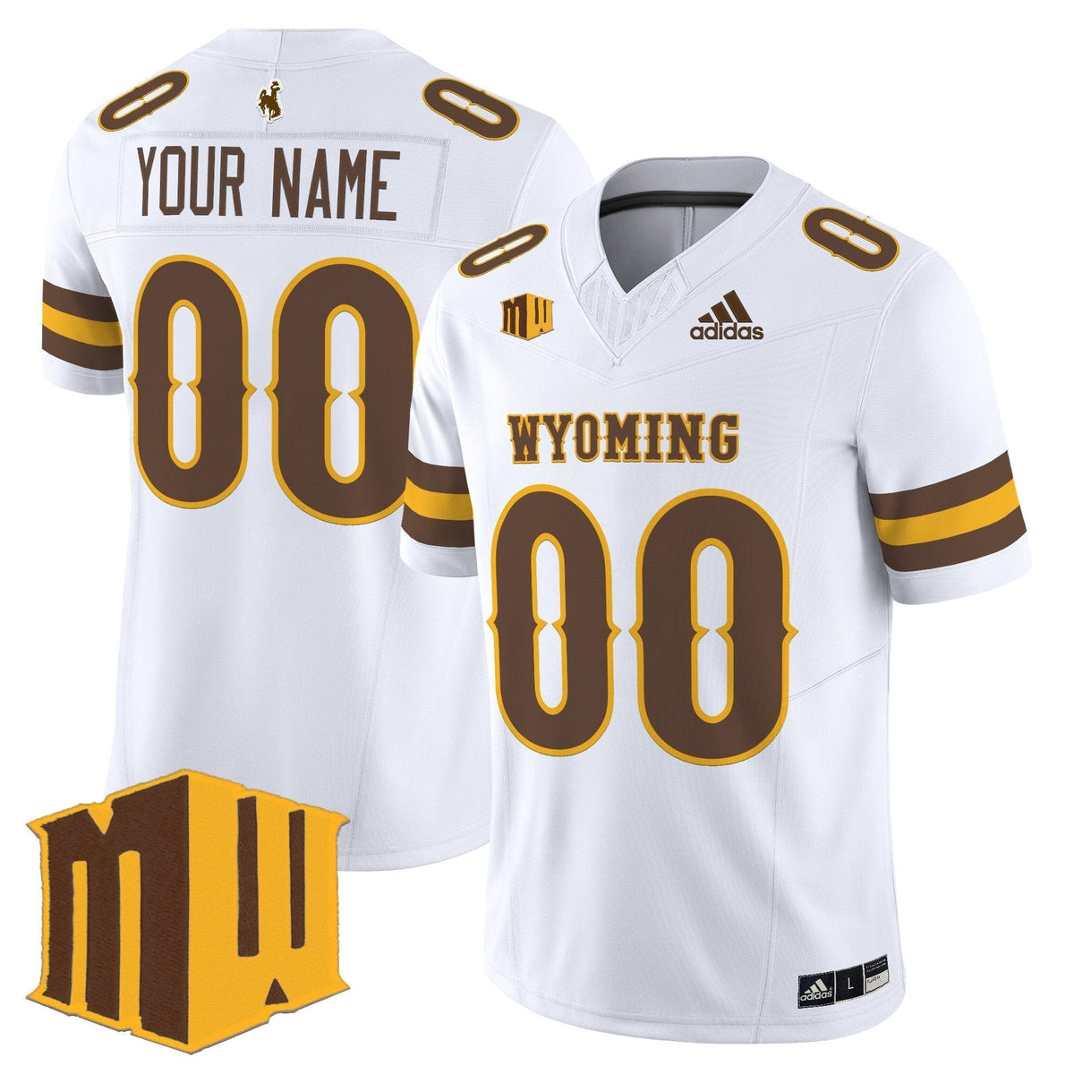 Wyoming Cowboys 2025 Vapor Limited Custom Jersey - All Stitched