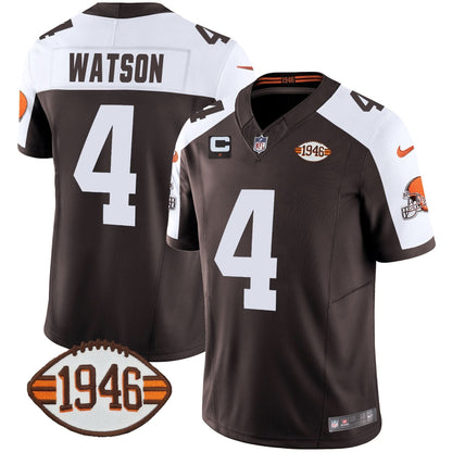 Browns 1946 75th Anniversary Patch Jersey - All Stitched