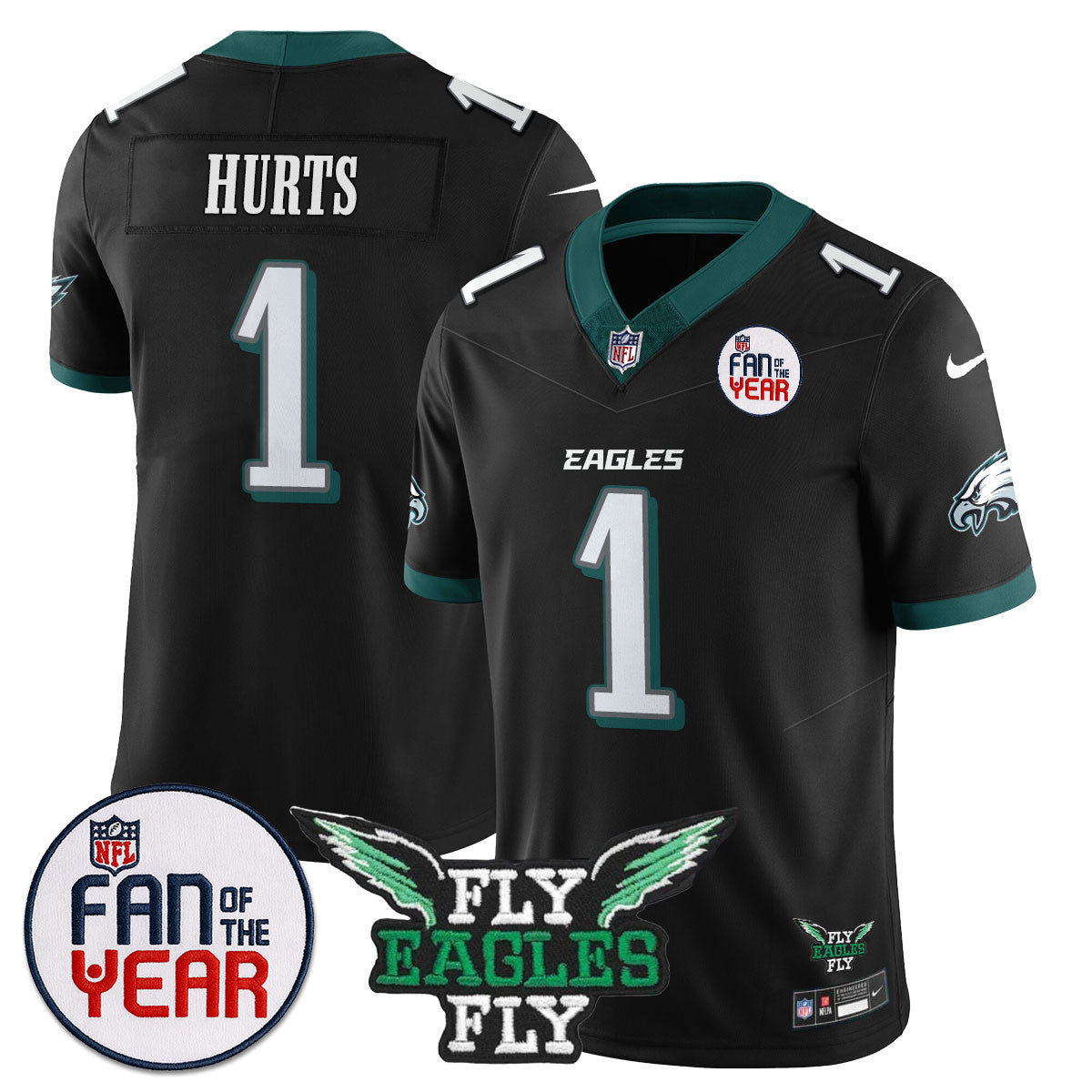Philadelphia Eagles "Fan Of The Year" Jersey - All Stitched