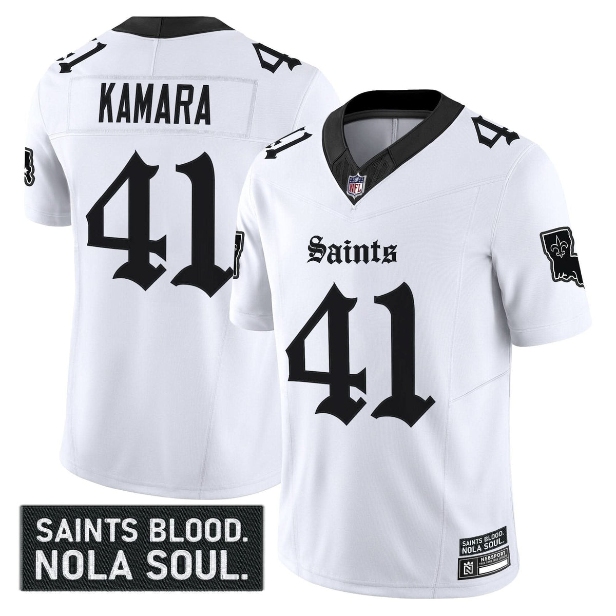 New Orleans Saints 'Gothic Vieux Carré Edition' Vapor Jersey - All Stitched